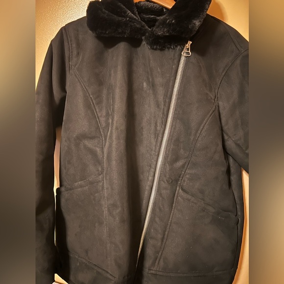 H&M interior faux fur heavy jacket size medium - Picture 6 of 10